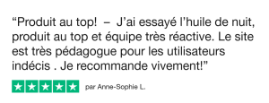 AV - Trustpilot Review - Anne-Sophie L. (sommeil, service)