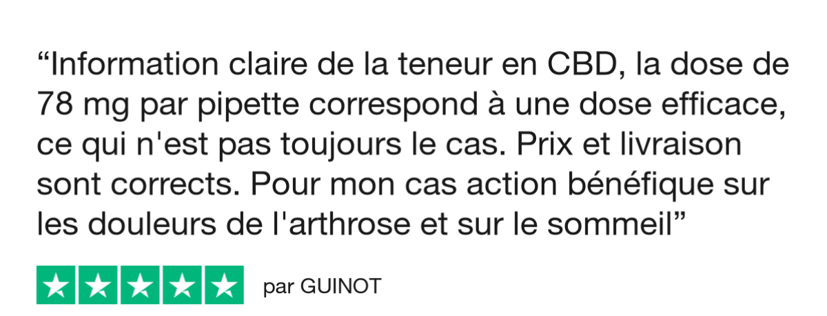 AV - Trustpilot Review - GUINOT (douleurs, sommeil)