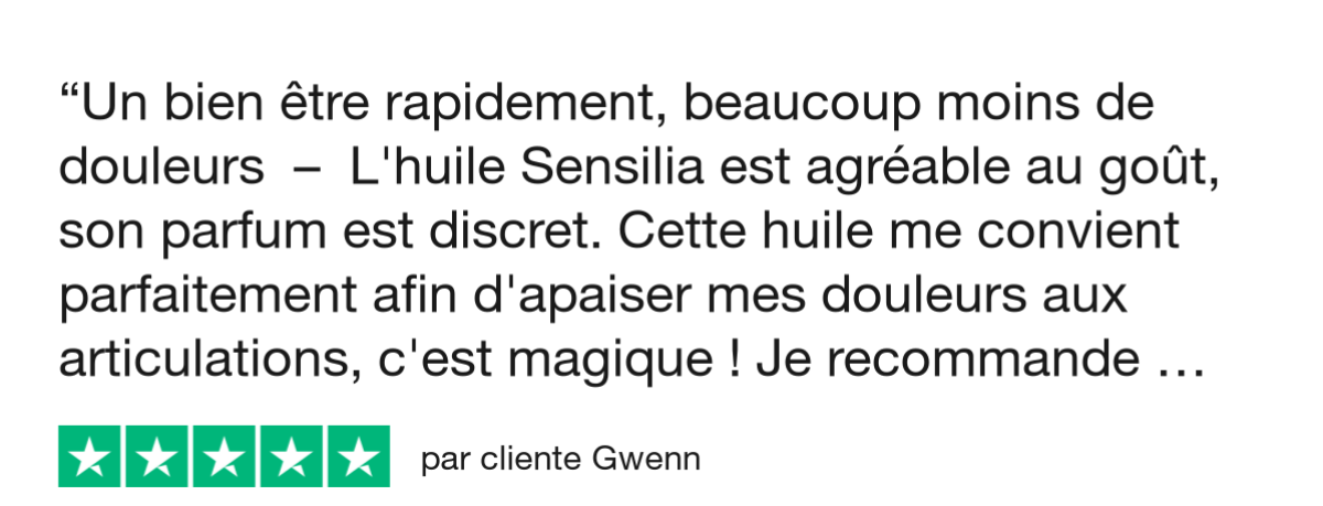 AV - Trustpilot Review - cliente Gwenn (douleurs)